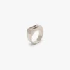 Anillo de sello Dorian en plata