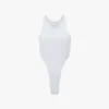 Body de corte alto en blanco Body de corte alto en blanco