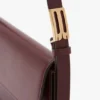 Bolso de bolsillo Dorian en piel burdeos