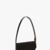 Bolso de bolsillo Dorian en satén negro Bolso de bolsillo Dorian en satén negro