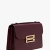 Bolso Dorian en piel burdeos
