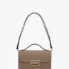 Bolso Dorian en piel gris paloma