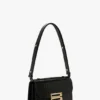 Bolso Dorian en piel negra con relieve