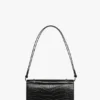 Bolso Dorian en piel negra con relieve