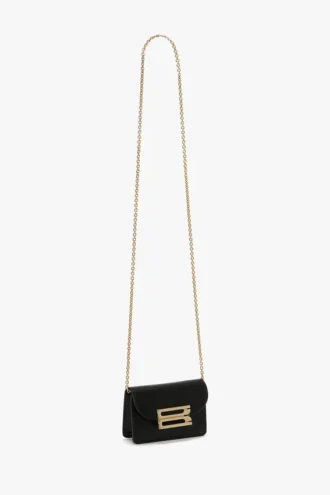 Bolso Dorian micro en cuero negro