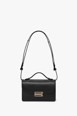 Bolso Dorian pequeño en cuero negro