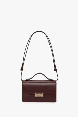 Bolso Dorian pequeño en piel burdeos