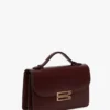 Bolso Dorian pequeño en piel burdeos