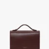 Bolso Dorian pequeño en piel burdeos