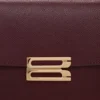 Bolso Dorian pequeño en piel burdeos