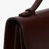 Bolso Dorian pequeño en piel burdeos