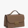 Bolso Dorian pequeño en piel gris paloma Bolso Dorian pequeño en piel gris paloma