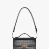 Bolso Dorian pequeño en piel negra repujada Bolso Dorian pequeño en piel negra repujada