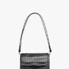 Bolso Dorian pequeño en piel negra repujada Bolso Dorian pequeño en piel negra repujada