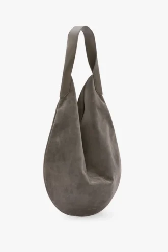 Bolso hobo Plia suave en gris guijarro