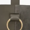 Bolso tipo cubo Dia en piel gris guijarro Bolso tipo cubo Dia en piel gris guijarro