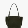 Bolso tote The Victoria en gamuza verde oliva oscuro Bolso tote The Victoria en gamuza verde oliva oscuro