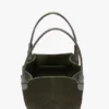 Bolso tote The Victoria en gamuza verde oliva oscuro Bolso tote The Victoria en gamuza verde oliva oscuro