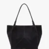 Bolso tote The Victoria grande en gamuza azul marino Bolso tote The Victoria grande en gamuza azul marino