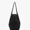 Bolso tote The Victoria grande en gamuza azul marino Bolso tote The Victoria grande en gamuza azul marino