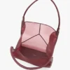 Bolso tote Victoria grande en malla burdeos Bolso tote Victoria grande en malla burdeos