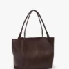Bolso tote Victoria grande en piel burdeos