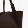 Bolso tote Victoria grande en piel burdeos