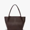 Bolso tote Victoria grande en piel burdeos