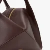Bolso Victoria Plié en piel burdeos