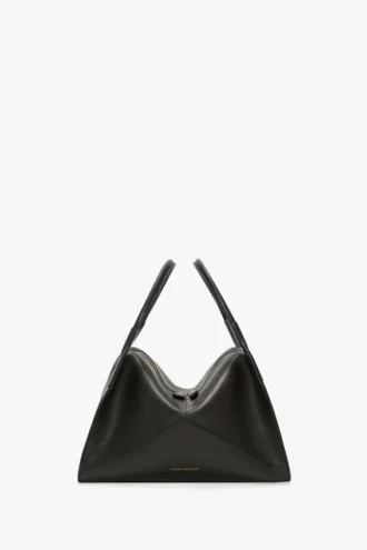 Bolso Victoria Plié en piel negra