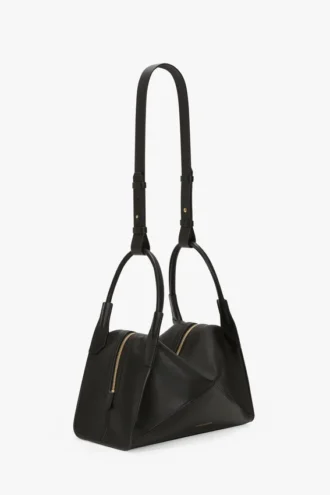 Bolso Victoria Plié en piel negra