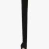 Bota Harlow de jersey elástico con punta abierta 100 en negro Bota Harlow de jersey elástico con punta abierta 100 en negro