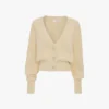 Cardigan de punto trenzado en color marfil Cardigan de punto trenzado en color marfil