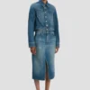 Chaqueta vaquera en lavado azul medio