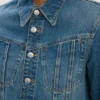 Chaqueta vaquera en lavado azul medio