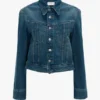 Chaqueta vaquera en lavado azul medio
