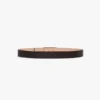 Cinturón Jumbo Dorian en piel de becerro con relieve de cocodrilo color espresso Cinturón Jumbo Dorian en piel de becerro con relieve de cocodrilo color espresso