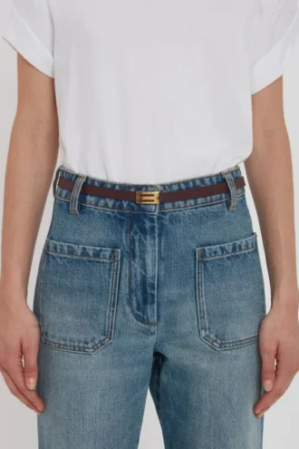 cinturn micro dorian en cuero burdeos 2 330x495 - Cintur&oacute;n Micro Dorian en cuero burdeos