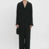 Conjunto de pijama con monograma VB en negro