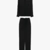 Conjunto de pijama con monograma VB en negro