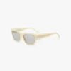 Gafas de sol de acetato en marmolado marfil