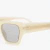 Gafas de sol de acetato en marmolado marfil