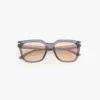 Gafas de sol oversize de acetato en azul transparente