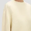 Jersey de corte holgado en color marfil
