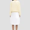 Jersey de corte holgado en color marfil