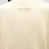 Jersey de corte holgado en color marfil