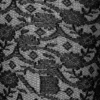 Medias de encaje con monograma en negro