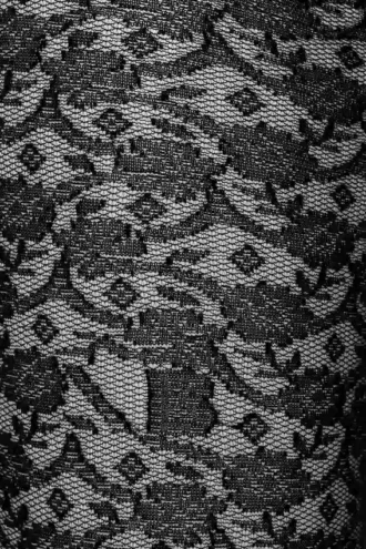 Medias de encaje con monograma en negro Medias de encaje con monograma en negro
