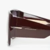 Montura de acetato cuadrada suave de gran tamaño en color burdeos Montura de acetato cuadrada suave de gran tamaño en color burdeos