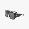 Montura de acetato cuadrada suave de gran tamaño en negro Montura de acetato cuadrada suave de gran tamaño en negro
